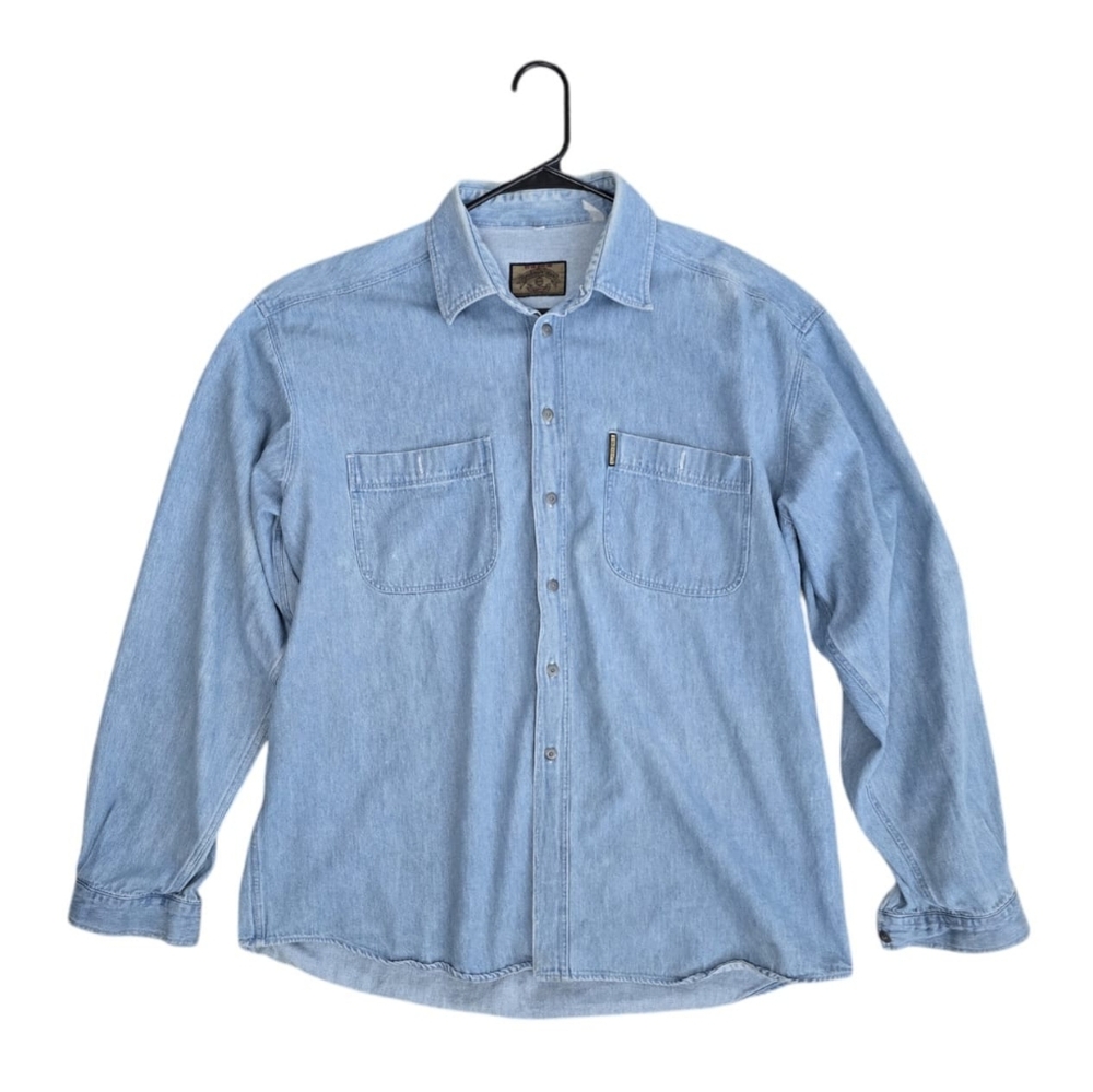 Armani Jeans Blue Denim Shirt